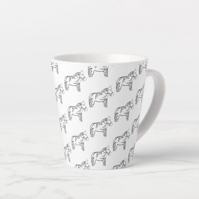 Tasse Latte Iris Horse (Angle droit)
