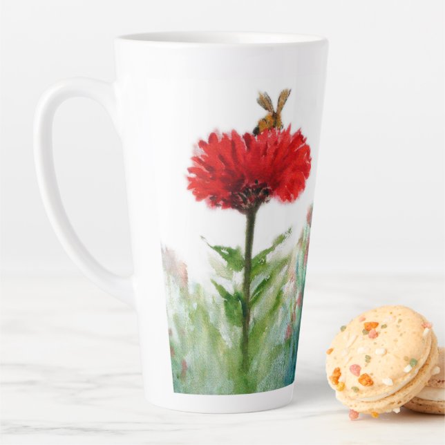 Tasse Latte "Irrésistible." Gauche, grande, tlatte. (En situation)