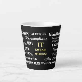 Tasse Latte IT Sweet Words Funny CIO Computing Gift
