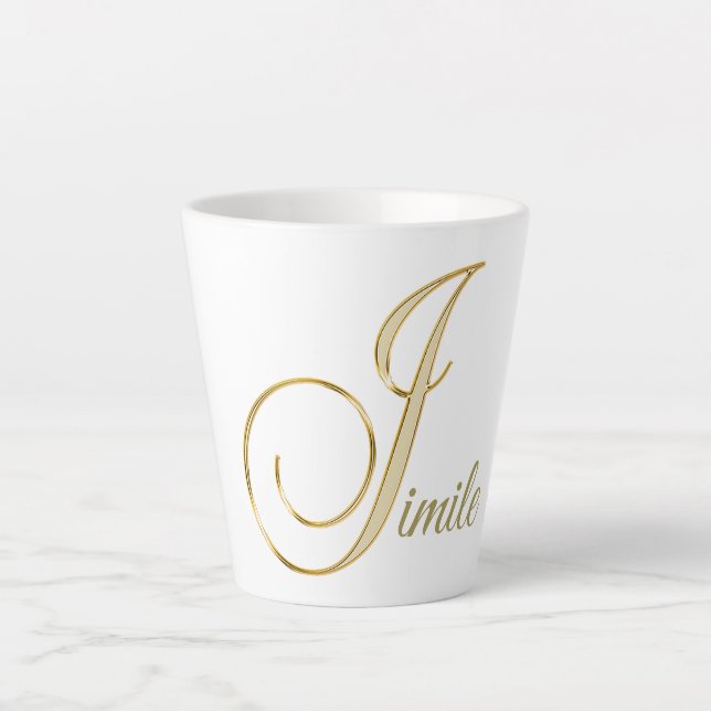 Tasse Latte "J initial"  (Devant)