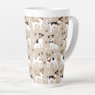 Tasse Latte Jack Russell Terrier Patrouilles et os