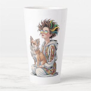 Tasse Latte  j'adore mon chihuahua 