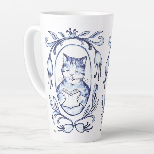 Tasse Latte J'ai aussi été encadrée (Angle gauche)