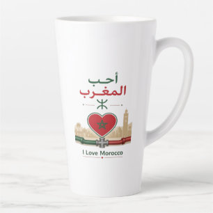 Tasse Latte J'aime le Maroc