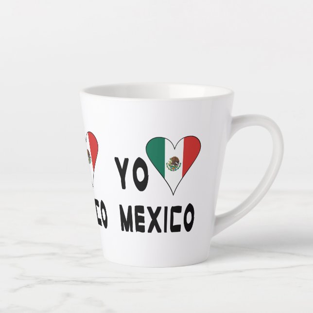 Tasse Latte J'Aime Mexique (Droite)