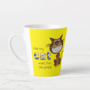 Tasse Latte J'Aime Mon Chat