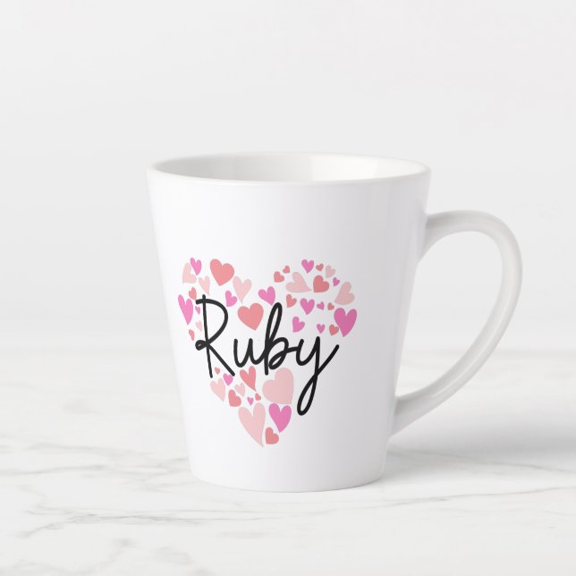 Tasse Latte J'aime Ruby (Droite)