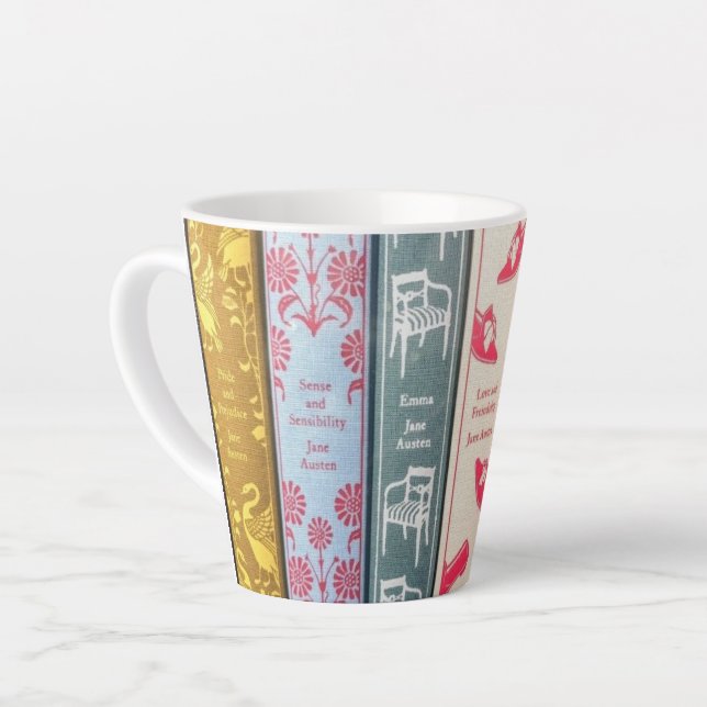 Tasse Latte Jane Austen (Angle gauche)