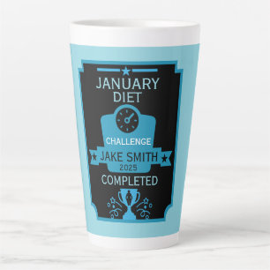 Tasse Latte Janvier Perte de poids Félicitations