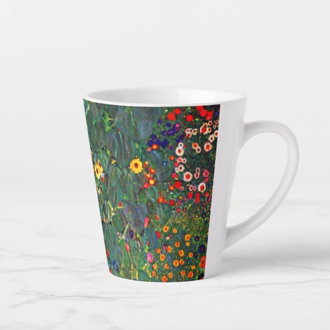 Tasse Latte Jardin aux fleurs Gustav Klimt (Droite)