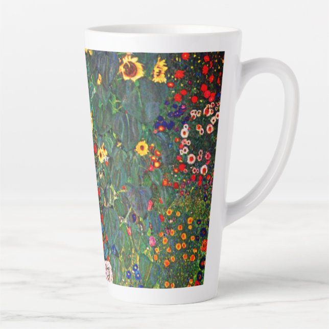 Tasse Latte Jardin aux fleurs Gustav Klimt (Droite)