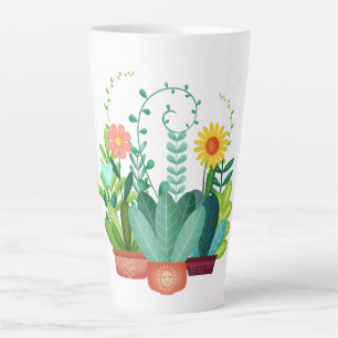Tasse Latte Jardin Peu Réjouissant