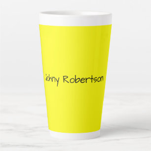 Tasse Latte Jaune clair élégant professionnel moderne