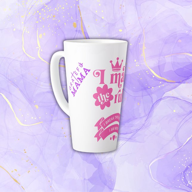 Tasse Latte Je fais les règles - maman | (Créateur téléchargé)