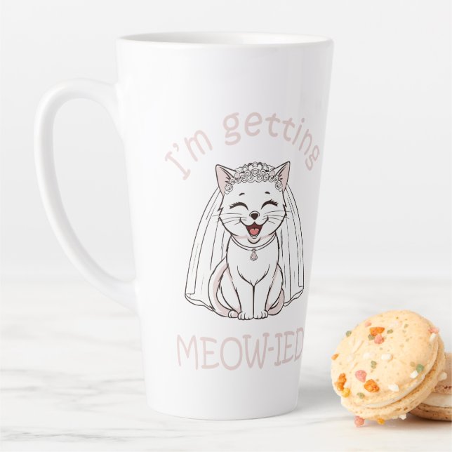 Tasse Latte Je me fais marier Miaou ! (En situation)