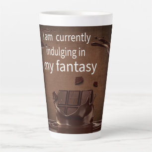 Tasse Latte Je me livre actuellement à mon chocolat fantasmago