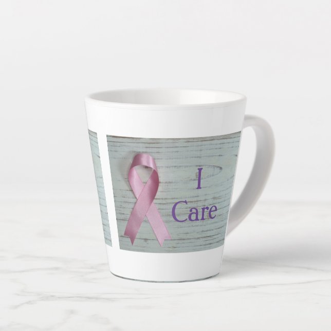 Tasse Latte Je m'en soucie (Angle droit)