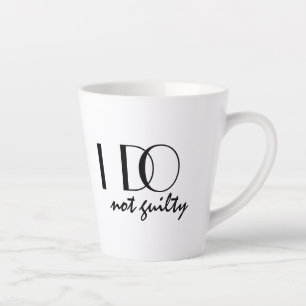 Tasse Latte Je ne me déclare pas coupable mariage drôle et élé