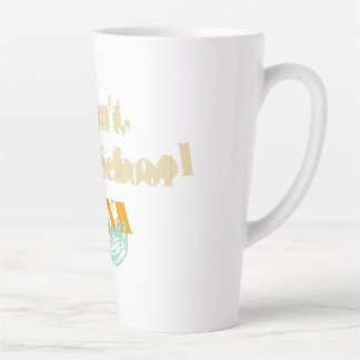 Tasse Latte Je ne peux pas, je suis à l'école Crna