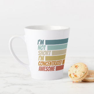 Tasse Latte Je ne suis pas court Je suis concentré super drôle