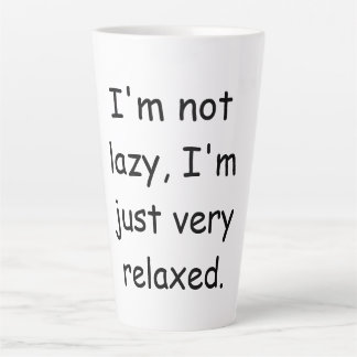 Tasse Latte Je ne suis pas paresseux, je suis juste très déten