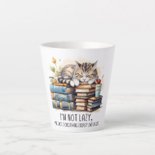 Tasse Latte Je ne suis pas un chat mignon