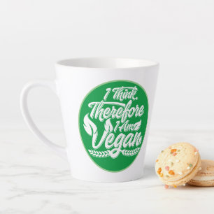 Tasse Latte Je Pense Que Je Suis Vegan.