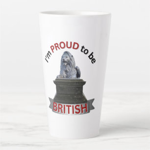 Tasse Latte Je suis fier d'être britannique