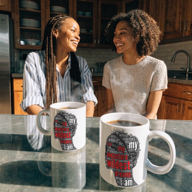 Tasse Latte Je suis le rêve le plus fou de mes ancêtres (Créateur téléchargé)
