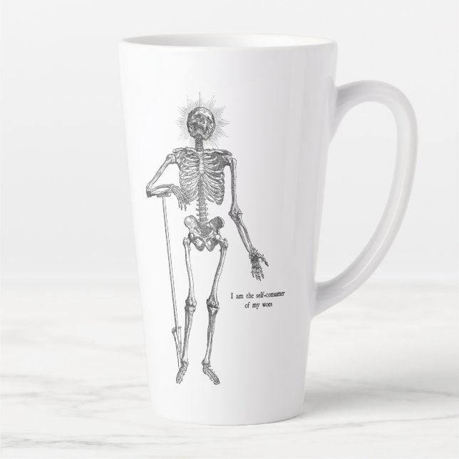 Tasse Latte Je suis Skeleton ! (Droite)