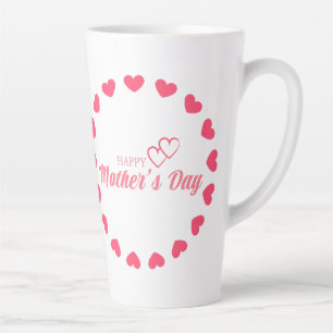 Tasse Latte Je t'aime maman Bonne fête des mères