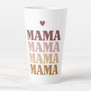 Tasse Latte Je t'aime maman, cadeau de la fête des mères, cade