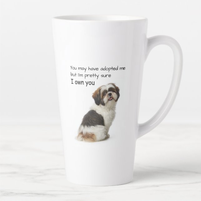 Tasse Latte Je Vous Appartiens Shih Tzu (Droite)