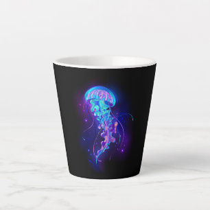 Tasse Latte Jellyfish éclatante couleur