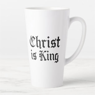 Tasse Latte Jésus-Christ est Roi Gothique Art Grunge Blacklett