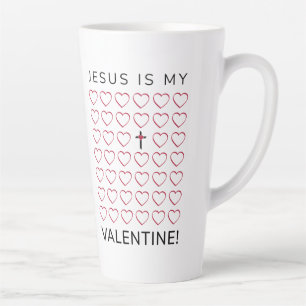 Tasse Latte Jésus Est Ma Croix Du Coeur Valentin
