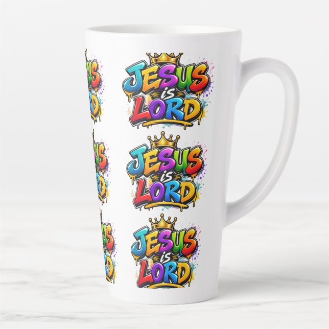 Tasse Latte Jésus est Seigneur (Droite)