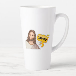 Tasse Latte Jésus J'Ai Vu Ça