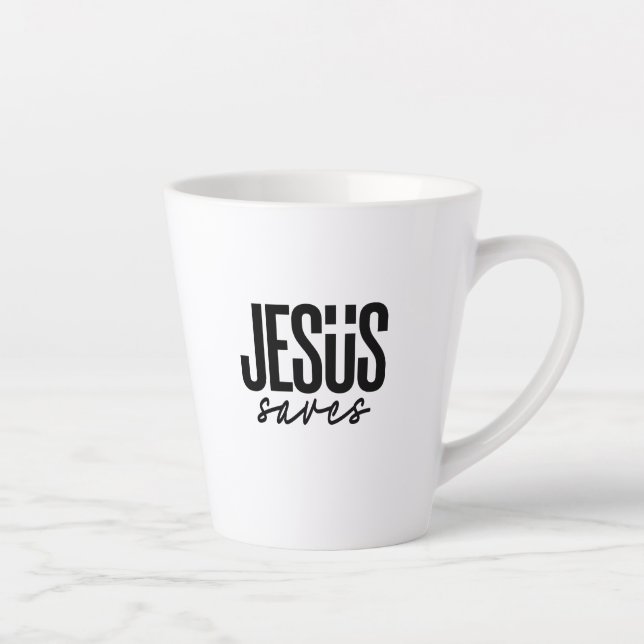 TASSE LATTE JÉSUS SAUVE (Droite)