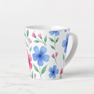 Tasse Latte Joie de Fleur d'Eau de Rose