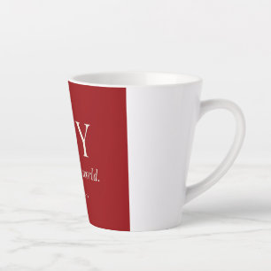 Tasse Latte JOIE   Psaume 98:4   Cadeau de Noël