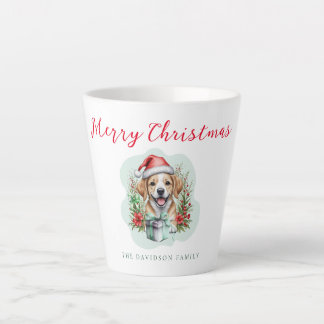 Tasse Latte Joli chiot de Noël