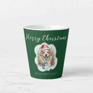 Tasse Latte Joli chiot de Noël