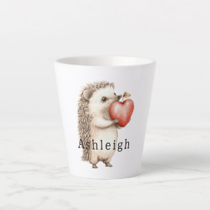 Tasse Latte Joli Coeur de Hérisson Animal