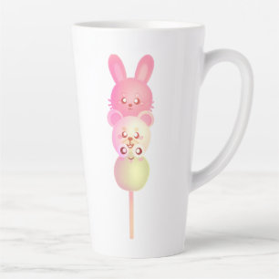 Tasse Latte Joli Lapin, Ours Et Grenouille Dango Poster Glosse
