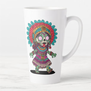 Tasse Latte Joli zombie aztèque