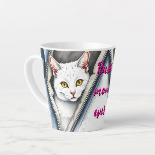Tasse Latte Jolie collection de chats d'aquarelle moderne