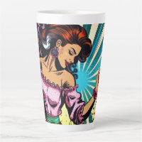 Jolie Femme Dansant Salsa Pop Art