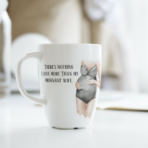 Tasse Latte Jolie Romantique Grossesse Femme Cadeau Avec Citat