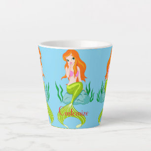 Tasse Latte Jolie Sirène Roux Thunder_Cove